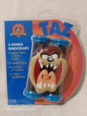 Vintage Looney Tunes Taz 4 Power Binoculars